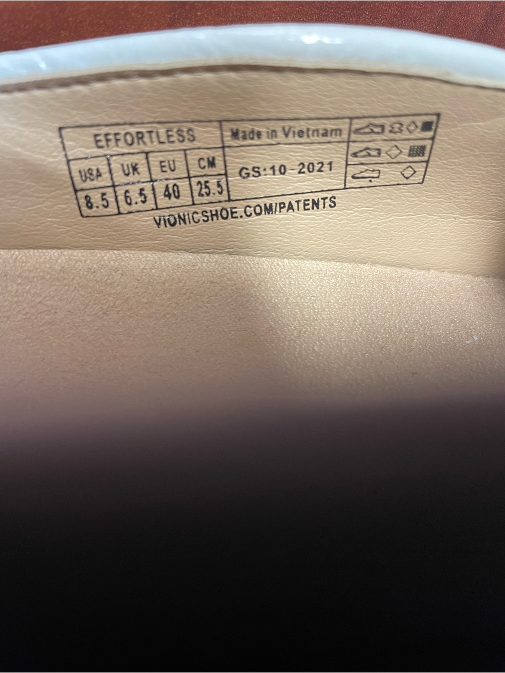 Vionic Effortless Nubuck Light Grey Leather Mule Sneakers Size 8.5 - Picture 4 of 16